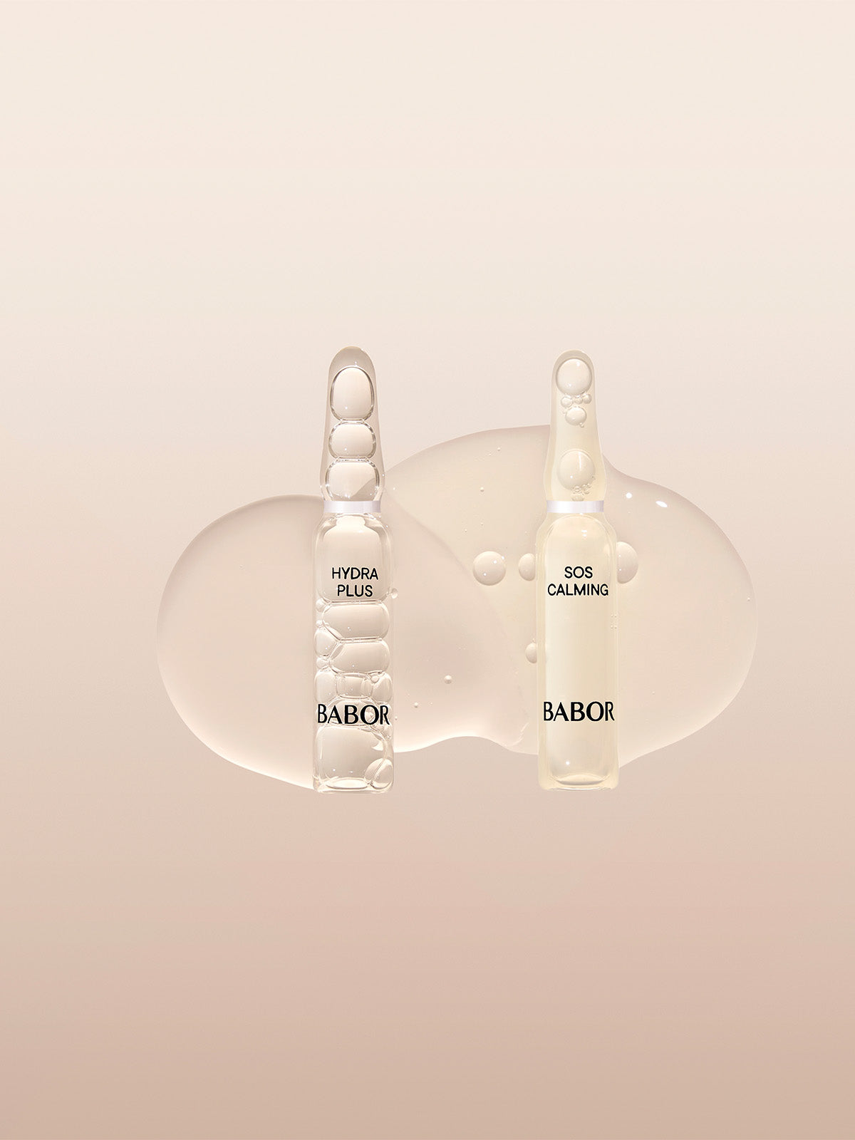 Ampoules pour le visage de Babor, hydratantes et calmantes