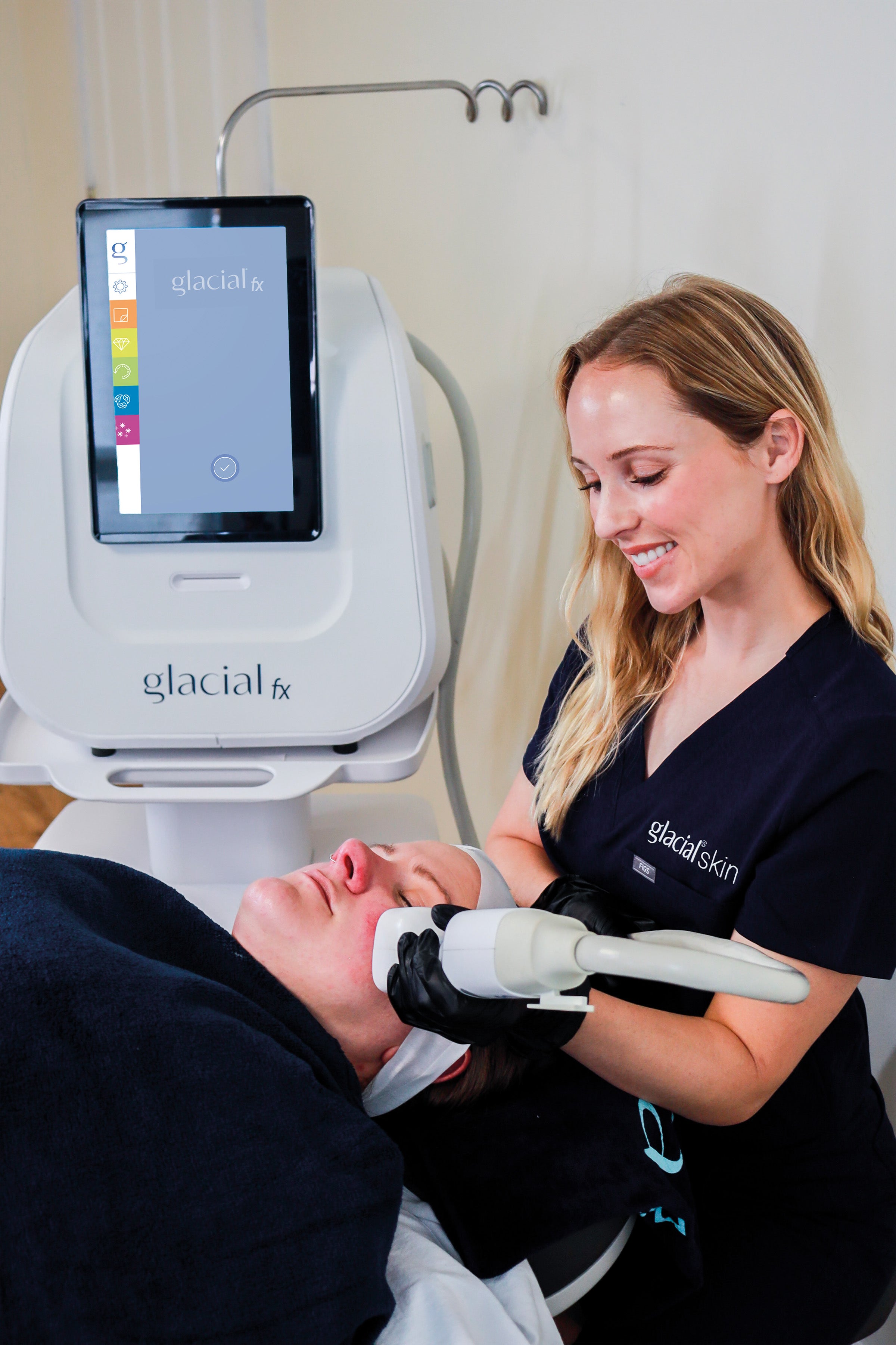 Traitement de la peau grâce au Glacial Skin